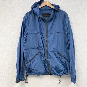 Coach Storm Jacket Packable Mens XLarge Denim Blue Windbreaker Gorpcore F85796